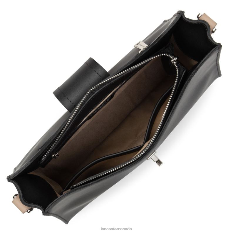 Women Shoulder Bag City Mae 4J6H3580 Bag Noir-Nude Lancaster Paris