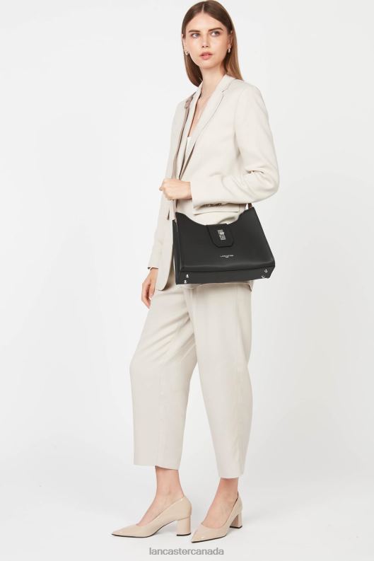 Women Shoulder Bag City Mae 4J6H3580 Bag Noir-Nude Lancaster Paris