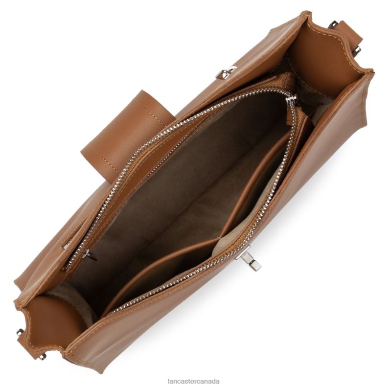 Women Shoulder Bag City Mae 4J6H3582 Bag Camel Lancaster Paris