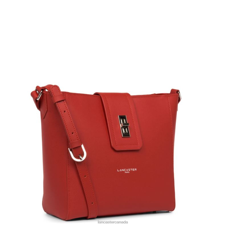 Women Shoulder Bag City Mae 4J6H4293 Bag Rouge Lancaster Paris