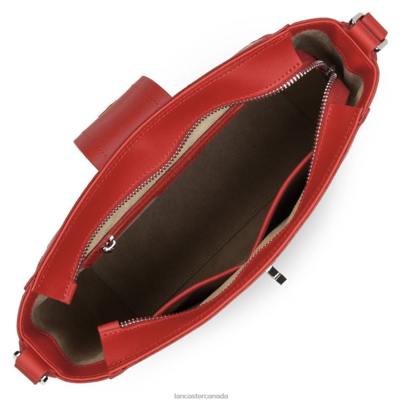 Women Shoulder Bag City Mae 4J6H4293 Bag Rouge Lancaster Paris