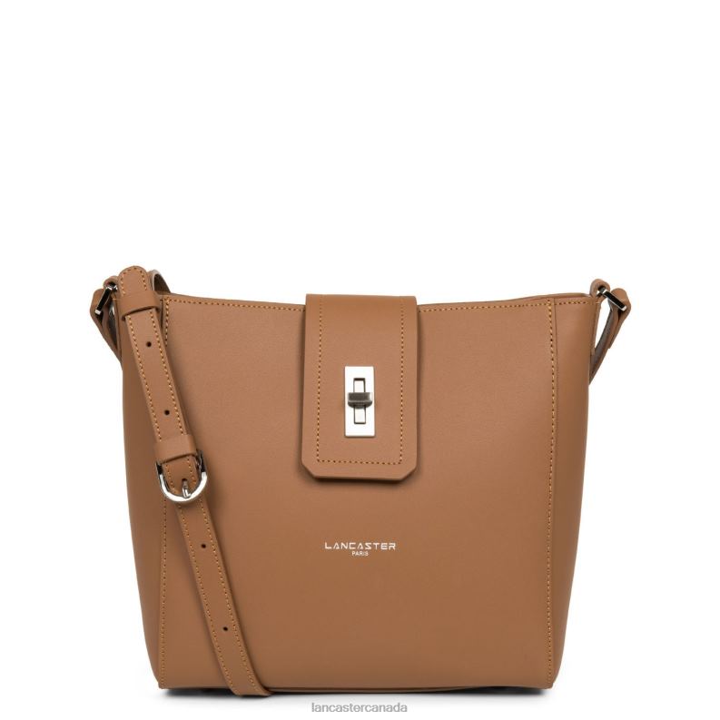 Women Shoulder Bag City Mae 4J6H4301 Bag Camel Lancaster Paris