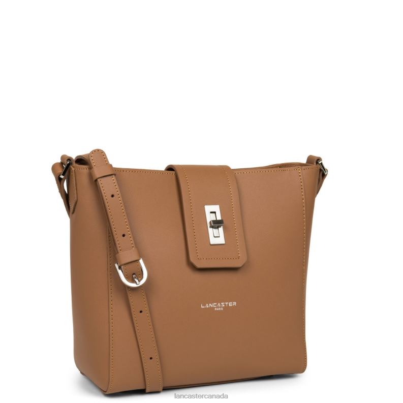 Women Shoulder Bag City Mae 4J6H4301 Bag Camel Lancaster Paris