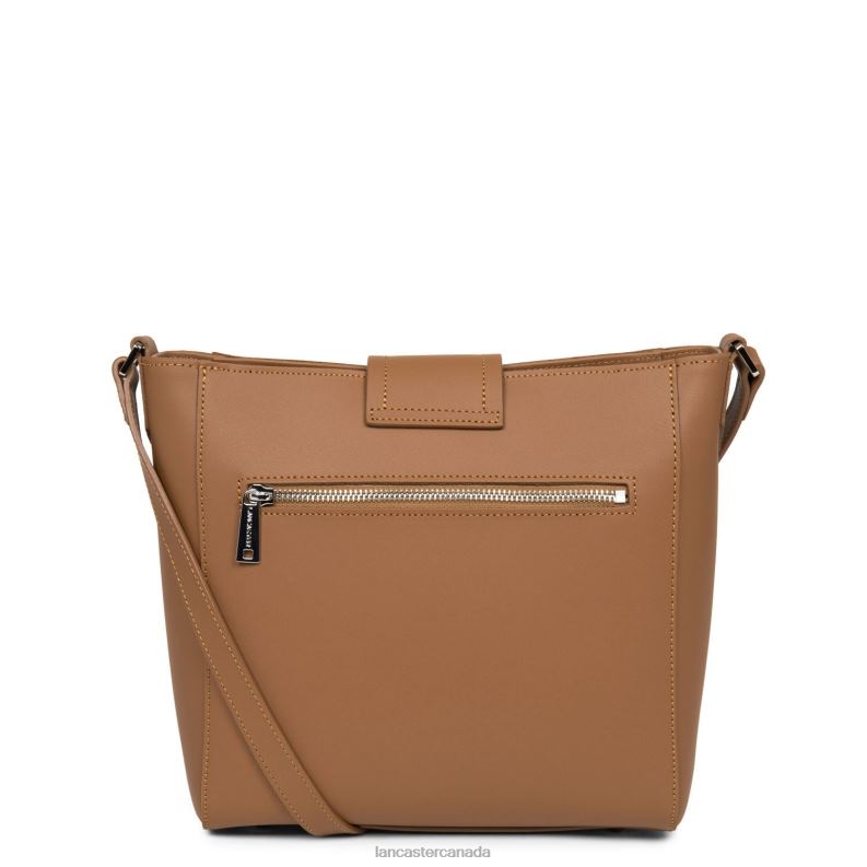 Women Shoulder Bag City Mae 4J6H4301 Bag Camel Lancaster Paris