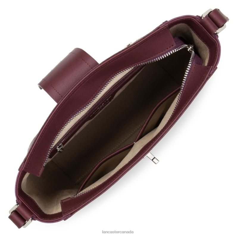 Women Shoulder Bag City Mae 4J6H4306 Bag Pourpre-Orchidee Lancaster Paris
