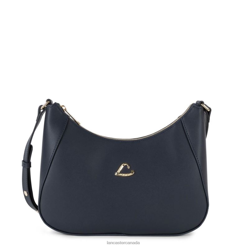 Women Shoulder Bag City Philos 4J6H3310 Bag Bleu Fonce Lancaster Paris