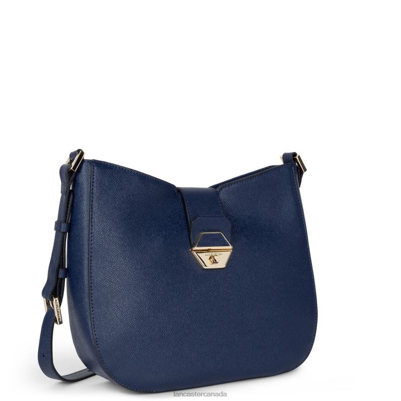 Women Shoulder Bag Delphino 4J6H2495 Bag Bleu Fonce Lancaster Paris