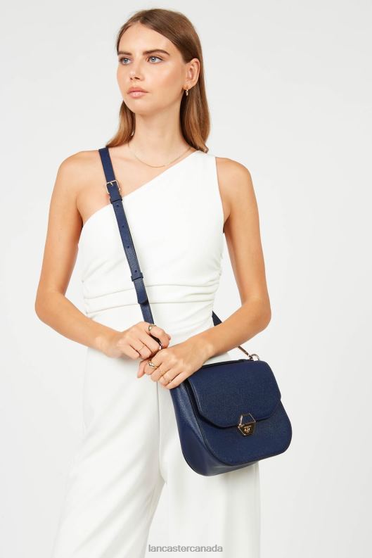 Women Shoulder Bag Delphino 4J6H3858 Bag Bleu Fonce Lancaster Paris