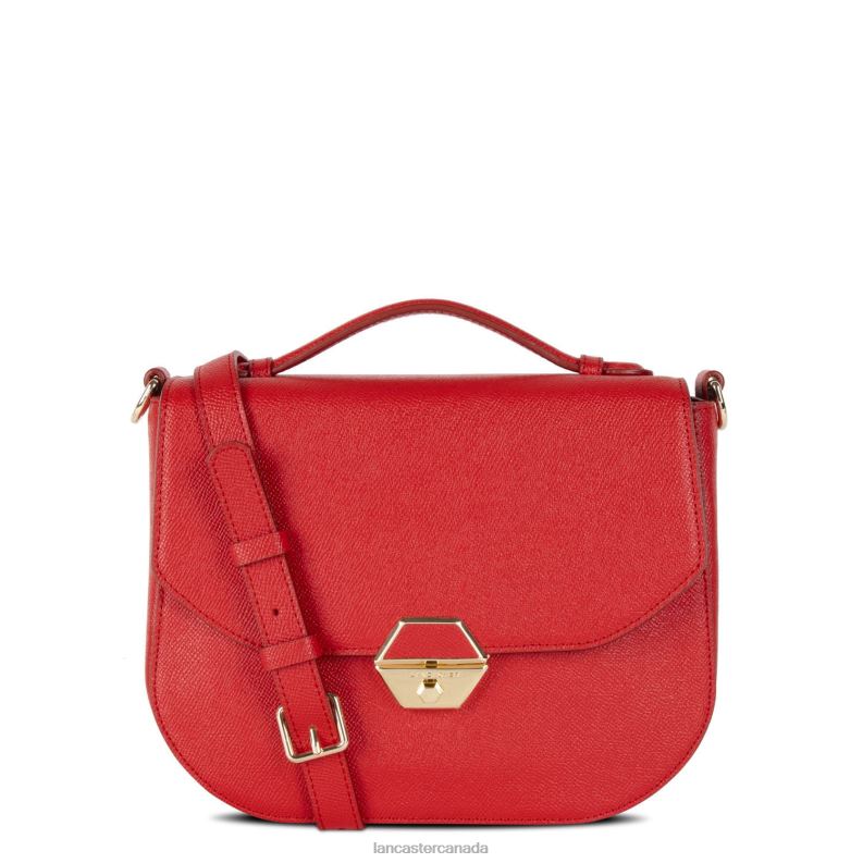 Women Shoulder Bag Delphino 4J6H3861 Bag Rouge Lancaster Paris