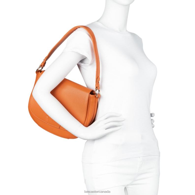 Women Shoulder Bag Dune Lightweight 4J6H4366 Bag Orange Lancaster Paris