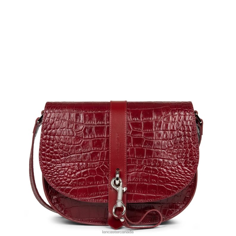 Women Shoulder Bag Exotic Croco Fr 4J6H4415 Bag Carmin Lancaster Paris