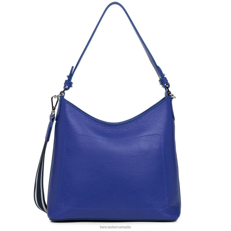 Women Shoulder Bag Foulonne Double 4J6H4342 Bag Bleu Electrique-In-Vert Lancaster Paris