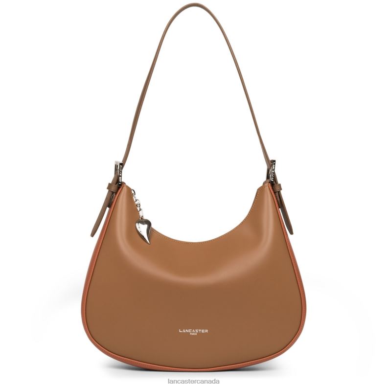 Women Shoulder Bag Smooth 4J6H4394 Bag Camel-Potiron-Vison Lancaster Paris