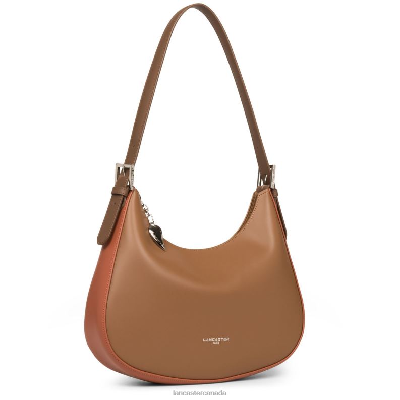 Women Shoulder Bag Smooth 4J6H4394 Bag Camel-Potiron-Vison Lancaster Paris