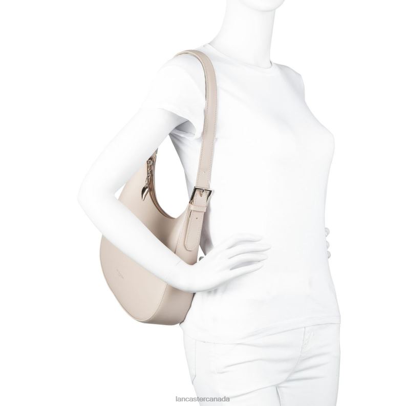 Women Shoulder Bag Smooth 4J6H4398 Bag Bleu Fonce-Galet Rose-Pasteque Lancaster Paris