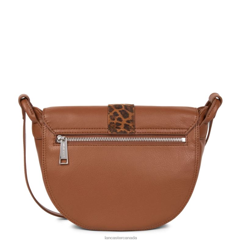 Women Shoulder Bag Soft Vintage 4J6H4378 Bag Cognac-Leopard Lancaster Paris