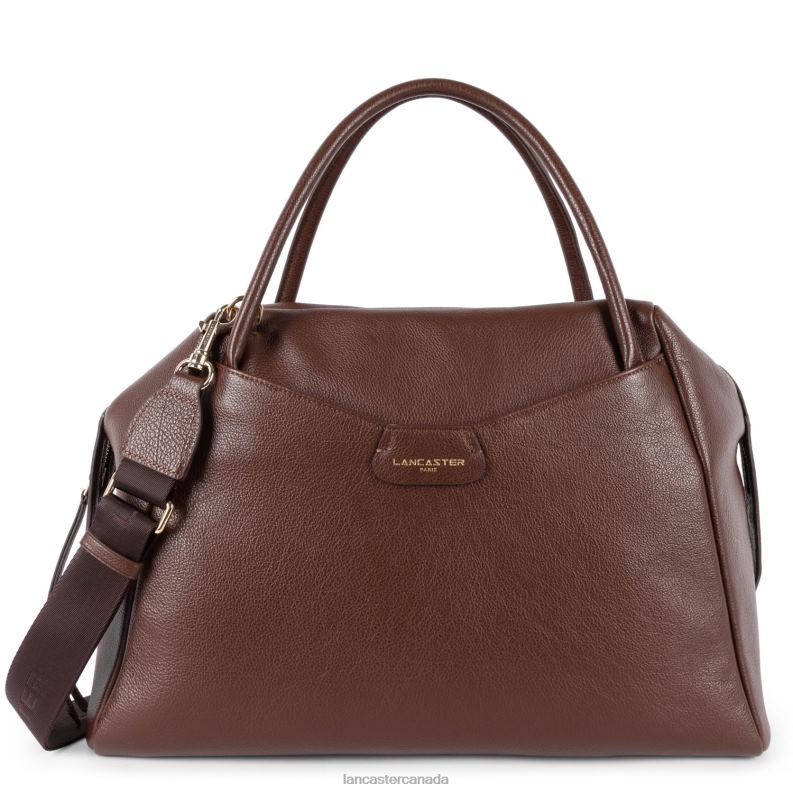 Women Extra Large Tote Bag Dune 4J6H4495 Bag Chataigne Lancaster Paris