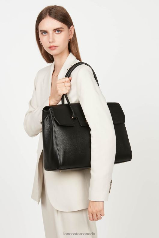 Women Extra Large Tote Bag Foulonne Milano 4J6H2682 Bag Noir Lancaster Paris