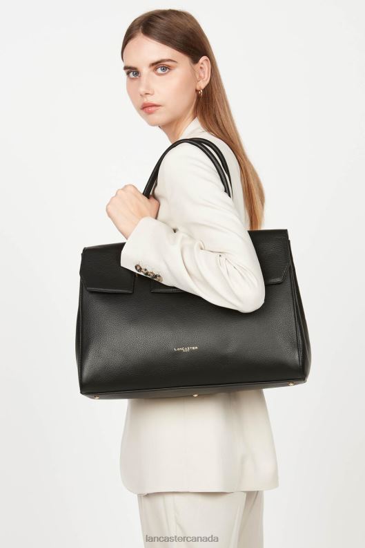 Women Extra Large Tote Bag Foulonne Milano 4J6H2682 Bag Noir Lancaster Paris