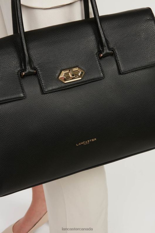 Women Extra Large Tote Bag Foulonne Milano 4J6H2682 Bag Noir Lancaster Paris