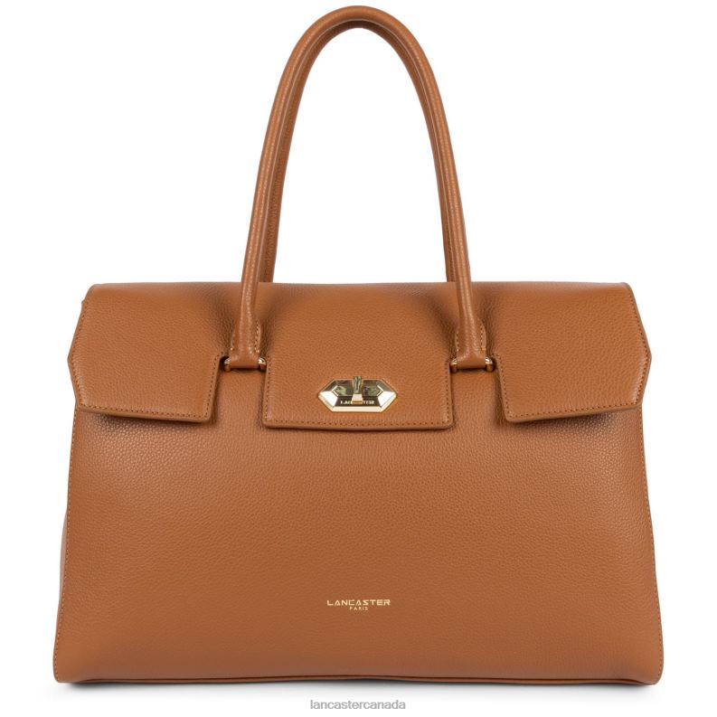 Women Extra Large Tote Bag Foulonne Milano 4J6H2685 Bag Caramel Lancaster Paris
