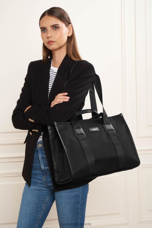 Women Large Tote Bag Basic Faculty 4J6H4476 Bag Noir Lancaster Paris