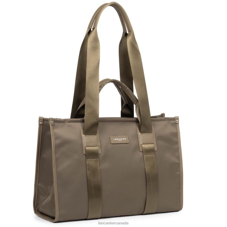 Women Large Tote Bag Basic Faculty 4J6H4479 Bag Taupe Lancaster Paris