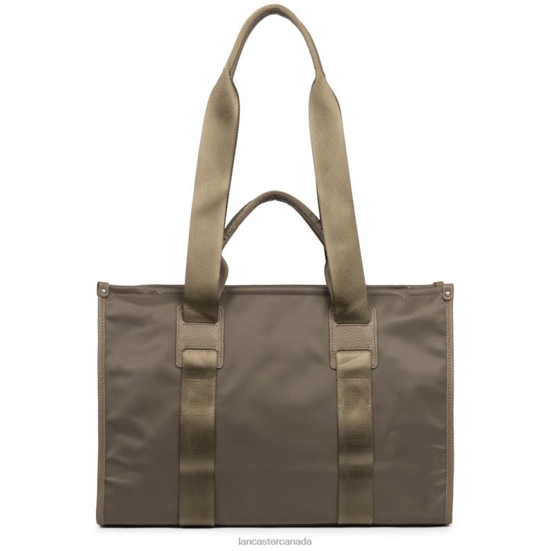 Women Large Tote Bag Basic Faculty 4J6H4479 Bag Taupe Lancaster Paris