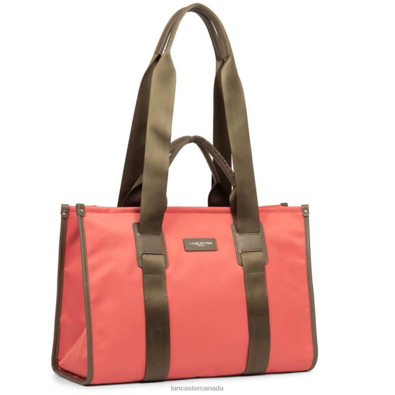 Women Large Tote Bag Basic Faculty 4J6H4480 Bag Blush Lancaster Paris