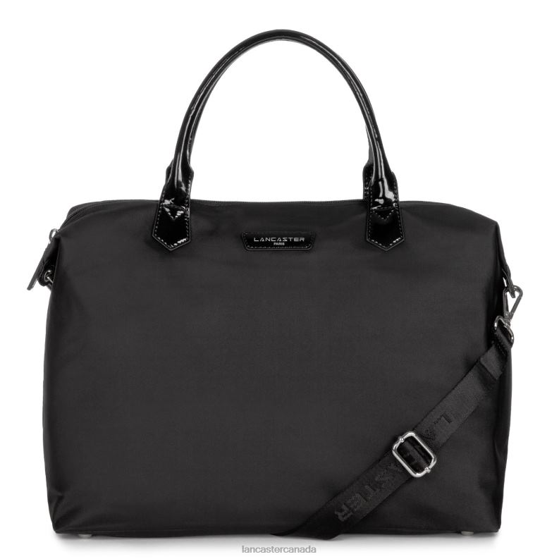 Women Large Tote Bag Basic Verni 4J6H3057 Bag Noir Lancaster Paris