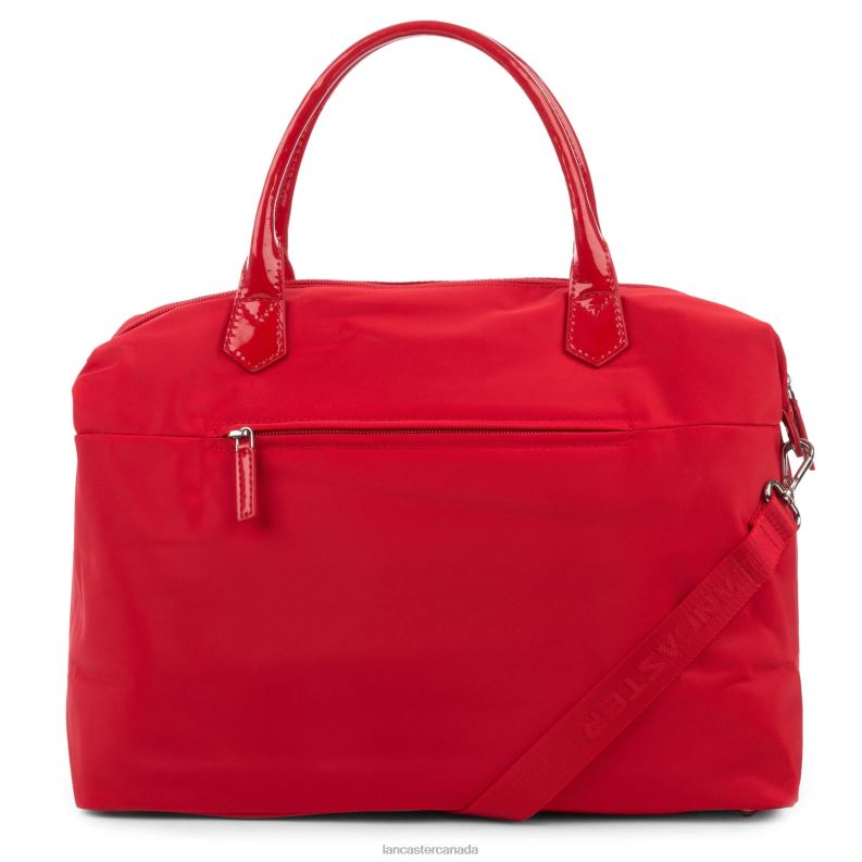 Women Large Tote Bag Basic Verni 4J6H3062 Bag Rouge Lancaster Paris