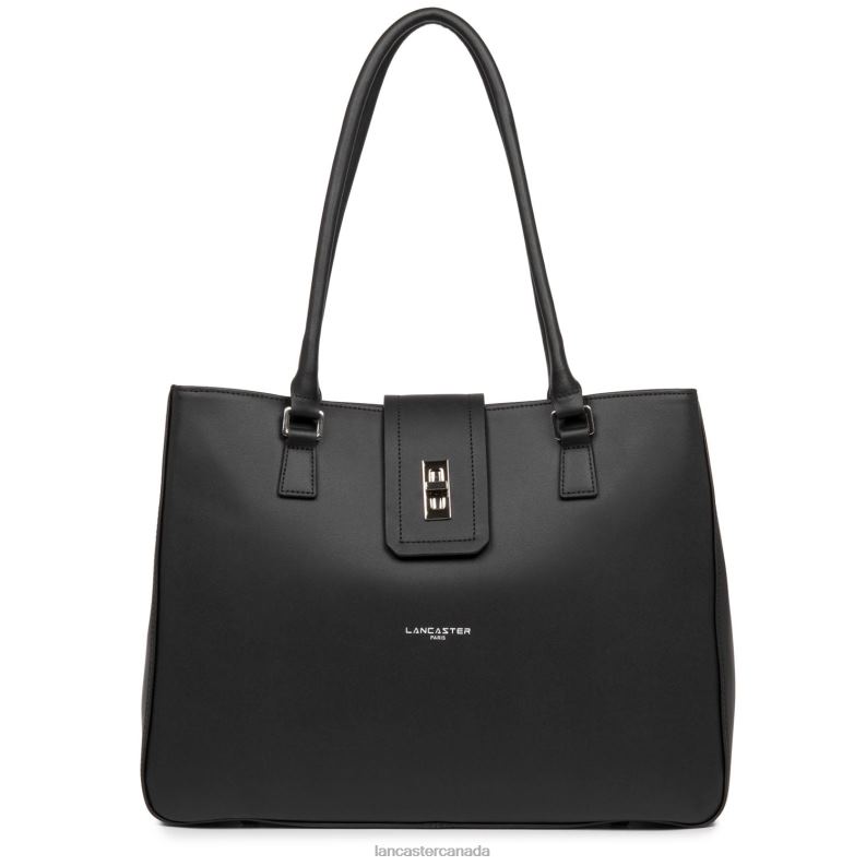 Women Large Tote Bag City Mae 4J6H4427 Bag Noir Lancaster Paris