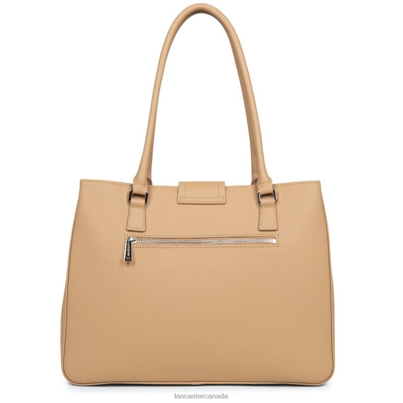 Women Large Tote Bag City Mae 4J6H4433 Bag Naturel Lancaster Paris