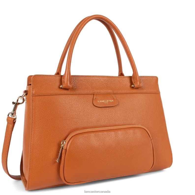 Women Large Tote Bag Dune 4J6H4497 Bag Gold Lancaster Paris