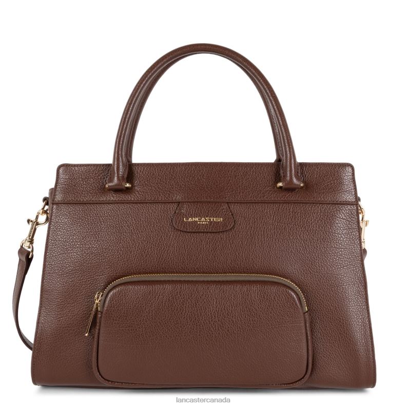 Women Large Tote Bag Dune 4J6H4499 Bag Chataigne Lancaster Paris