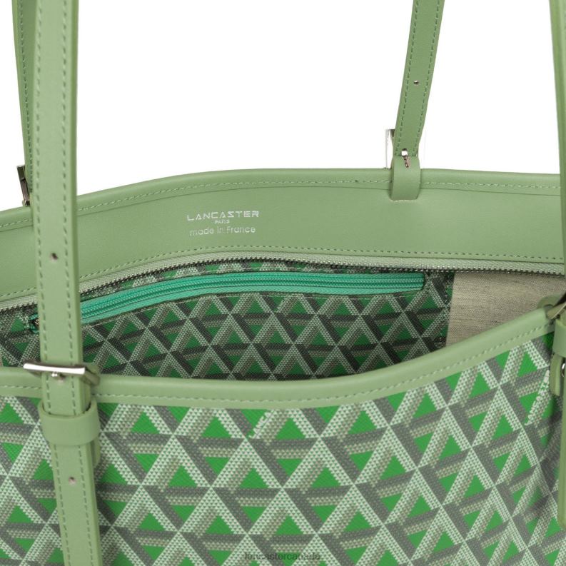 Women Large Tote Bag Ikon 4J6H2519 Bag Vert Lancaster Paris