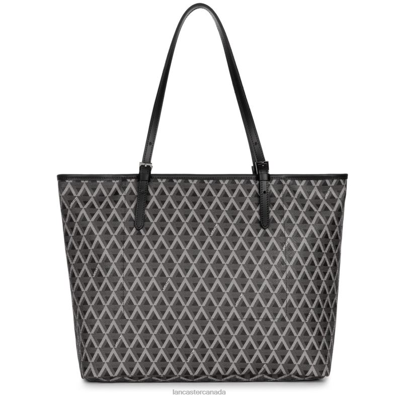 Women Large Tote Bag Ikon 4J6H2521 Bag Noir Lancaster Paris