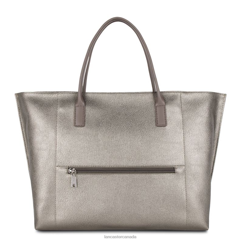 Women Large Tote Bag Maya 4J6H745 Bag Etain-Galet-Taupe Lancaster Paris
