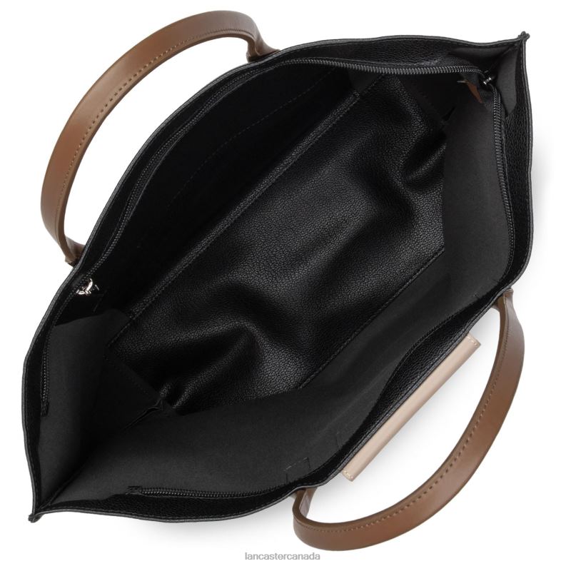 Women Large Tote Bag Maya Lightweight 4J6H733 Bag Noir-Nude-Vison Lancaster Paris
