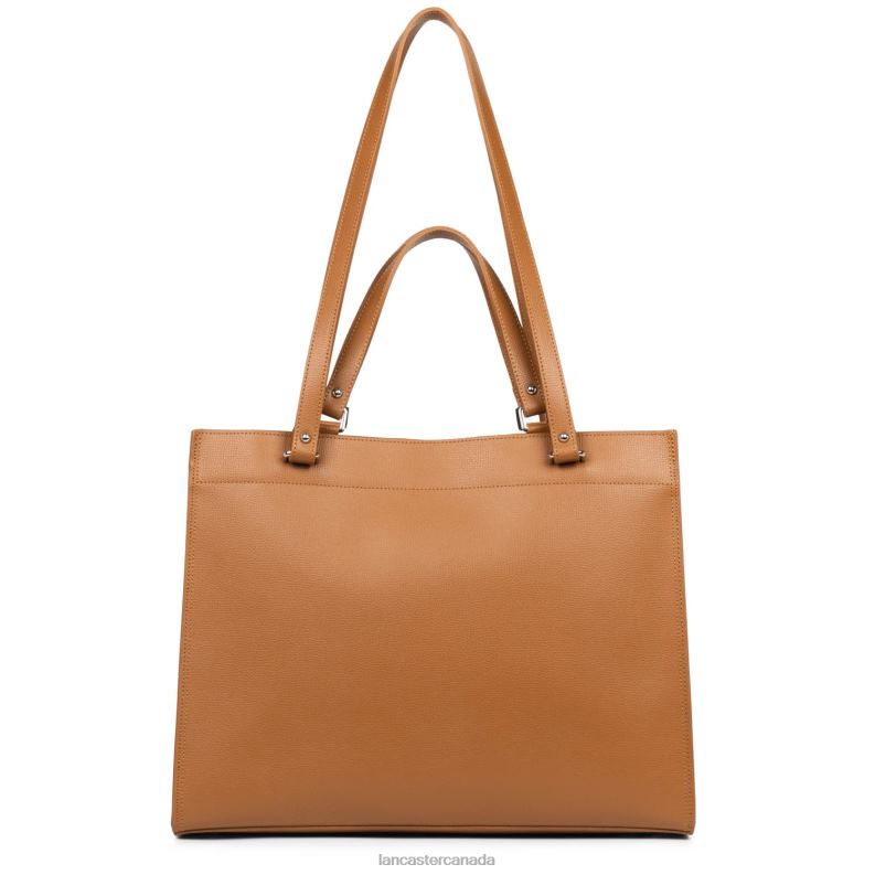Women Large Tote Bag Sierra 4J6H4465 Bag Camel Lancaster Paris