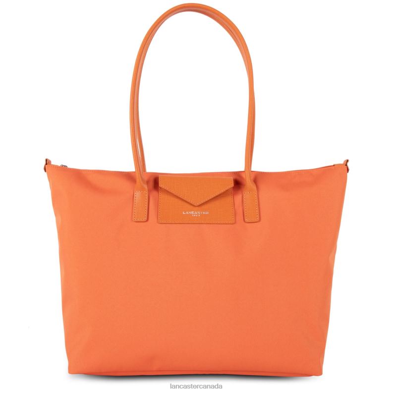 Women Large Tote Bag Smart Kba 4J6H626 Bag Orange Lancaster Paris