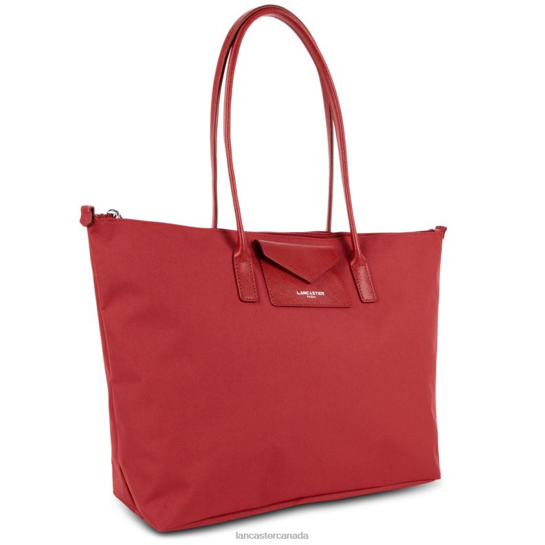 Women Large Tote Bag Smart Kba 4J6H628 Bag Rouge Lancaster Paris