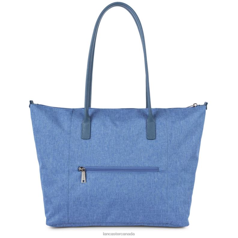 Women Large Tote Bag Smart Kba 4J6H640 Bag Bleu Stone Lancaster Paris