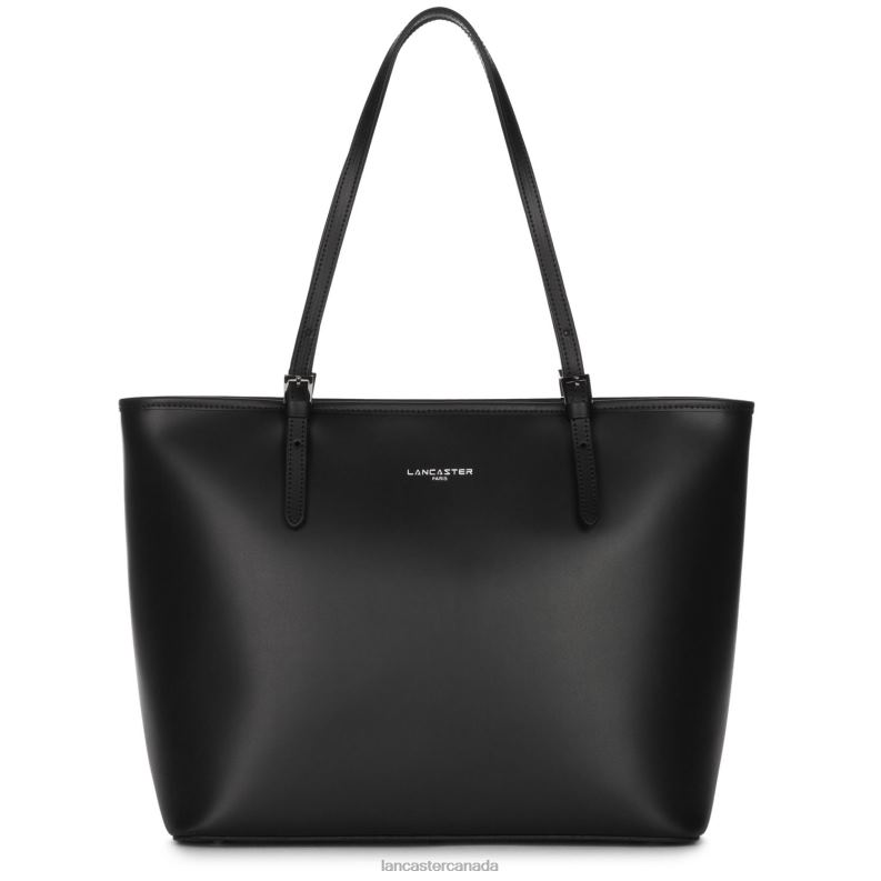 Women Large Tote Bag Smooth 4J6H3121 Bag Noir Lancaster Paris