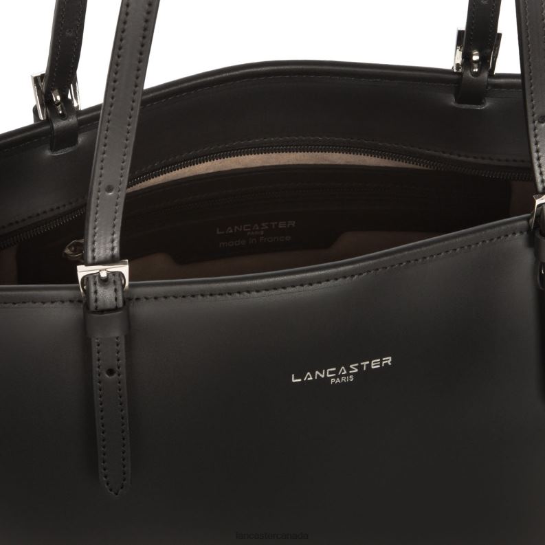 Women Large Tote Bag Smooth 4J6H3121 Bag Noir Lancaster Paris