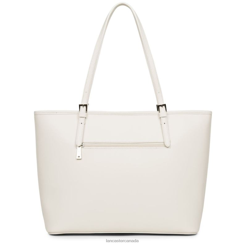 Women Large Tote Bag Smooth 4J6H3130 Bag Ecru Lancaster Paris
