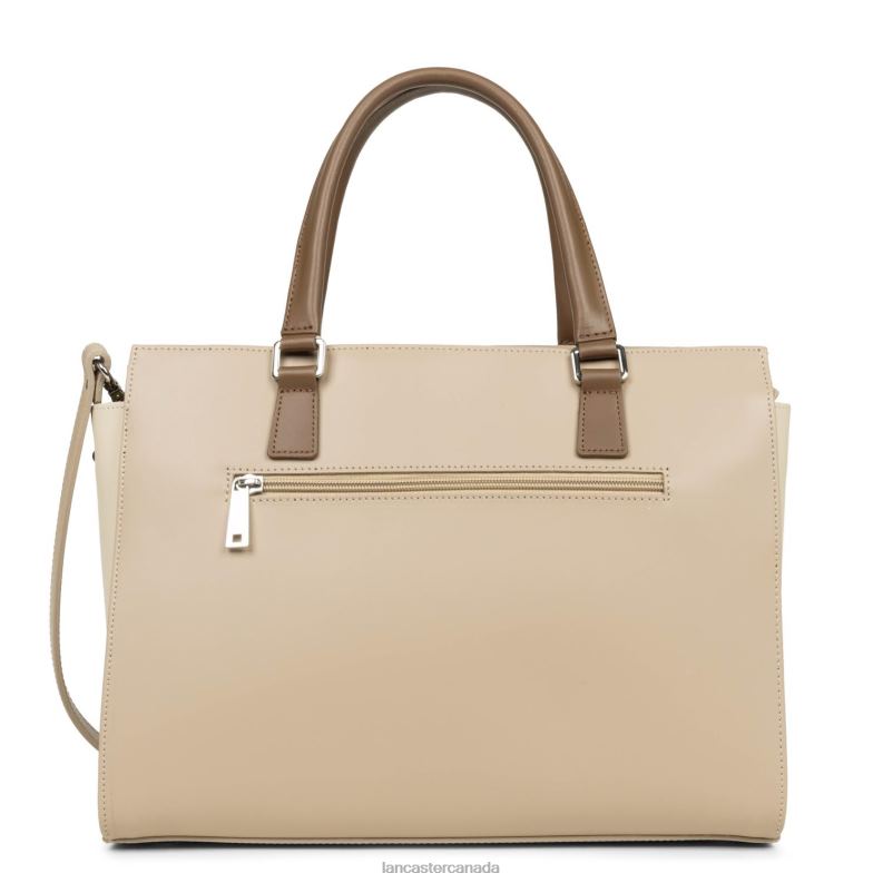 Women Large Tote Bag Smooth 4J6H3141 Bag Nude-Nude Clair-Vison Lancaster Paris