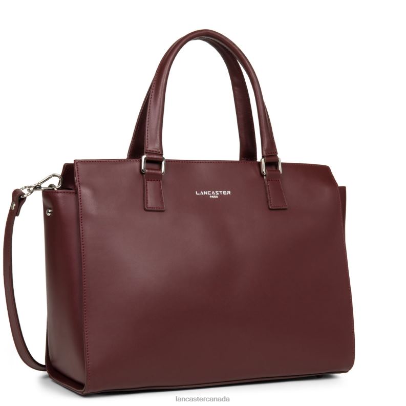 Women Large Tote Bag Smooth 4J6H3144 Bag Bordeaux Lancaster Paris