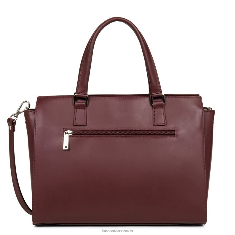 Women Large Tote Bag Smooth 4J6H3144 Bag Bordeaux Lancaster Paris