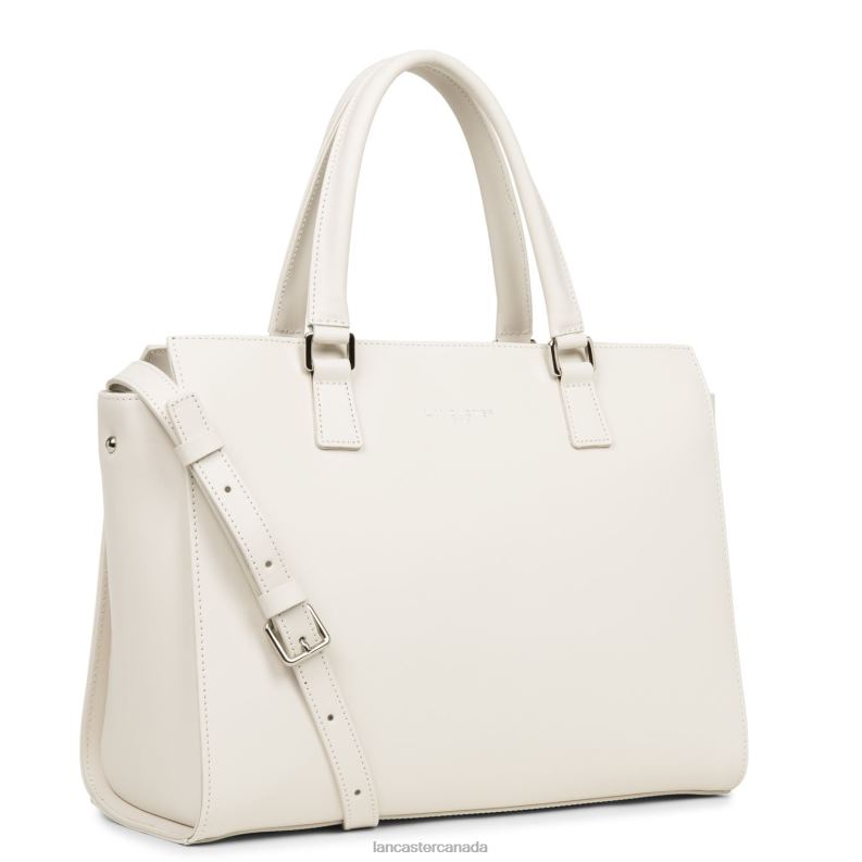 Women Large Tote Bag Smooth 4J6H3147 Bag Ecru Lancaster Paris